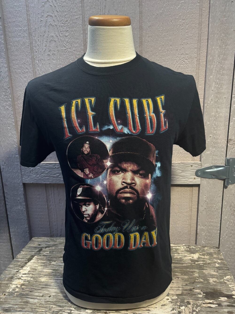 Ice Cube Black T Shirt Medium rap hip hop tee shirt NWA friday NEW